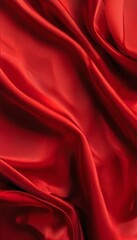 red silk fabric