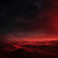 Naklejka premium red sky with star in the middle