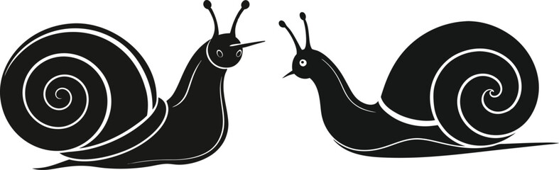 snail vector silhouette 