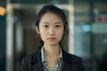 Obraz premium Chinese office worker, portrait. Businessman