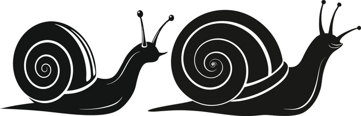 snail vector silhouette 