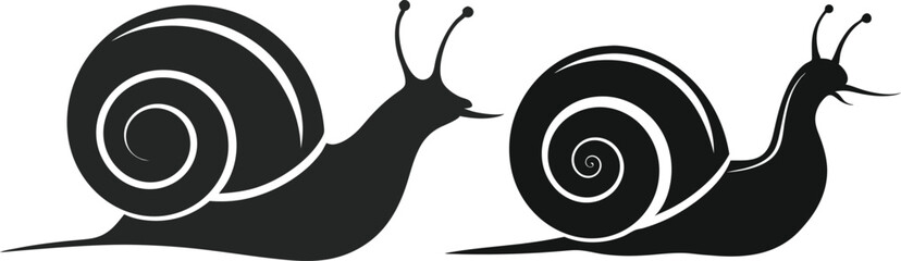 snail vector silhouette 