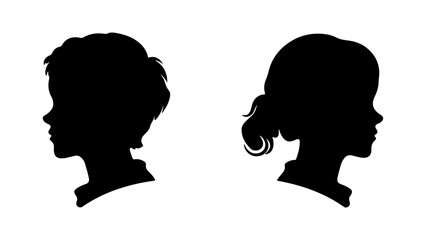 boy and girl silhouette