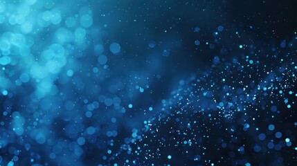 Abstract Blue Bokeh Background