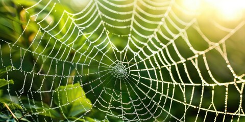 Spider web with spider in the center