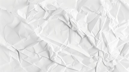 Abstract Crumpled White Paper Texture