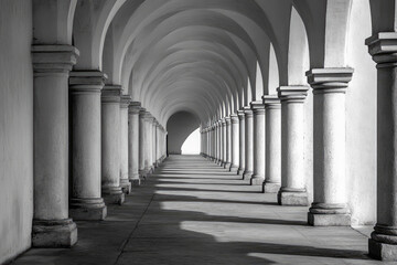 Repeating Patterns of Archways in Architecture