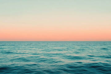 Obraz premium Subtle Ocean Gradient at Sunset