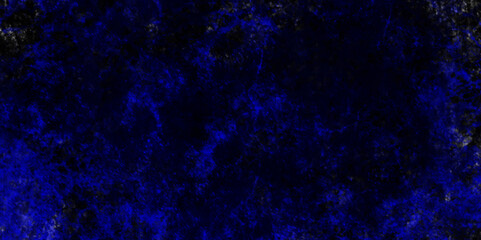 Abstract blue grunge background old wall graffiti with crack art in blue, abstract textured watercolor paint illustration deep dark blue and black background, nice blue dark space abstract background.