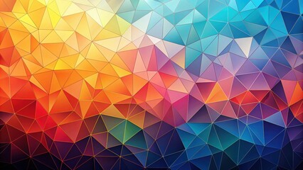 Obraz premium Modern geometric mosaic low-poly template as a captivating backdrop , geometric, mosaic, low-poly, modern, abstract, design