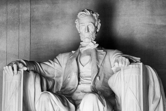 USA, Washington, DC. Close-up of Lincoln Memorial. Credit as: Dennis Flaherty / Jaynes Gallery / DanitaDelimont.com