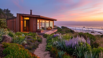 Modern Coastal Home with Stunning Sunset Views