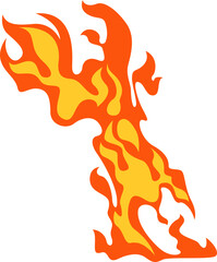 Fire Strike Illustration Element