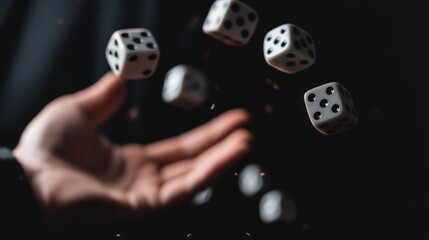 Dice Rolling in Air