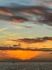 Obraz premium sunset at the beach