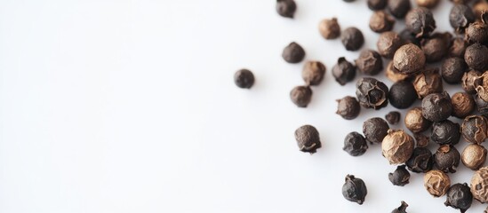 Black Peppercorns Close Up