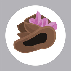 Vintage Women's Hat Cute Simple Pastel Illustration