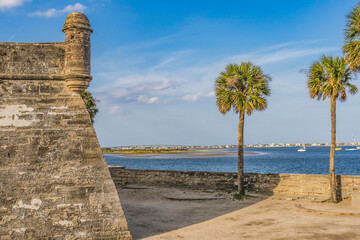 Castillo de San Marco, St. Augustine, Florida. Fort was built by the Spaniards in 1672. Became a US national monument in 1924.