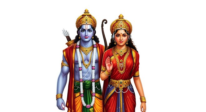Lord Ram with Sita Mata