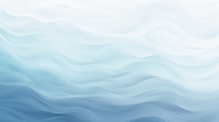 Fototapeta premium Gentle waves in varying shades of light blue create a calming effect against a soft gradient background, illustrating a serene water-inspired theme