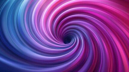 Fototapeta premium An intricate vortex design features swirling hues of blue and pink, creating a mesmerizing blend of colors that draws the viewer's eye toward a central point