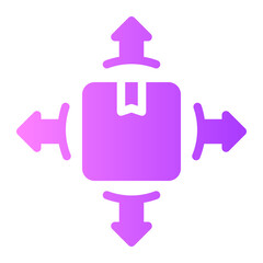 product positioning gradient icon