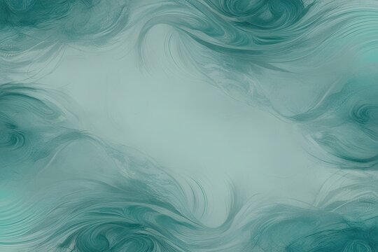 Aquamarine Foggy Photocopy Texture Backdrop with Swirls and Gradient Effects