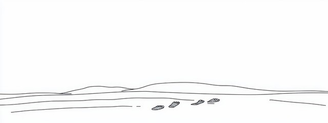 Line foot continuous footprint art step one feet print shoe. Outline foot continuous line walk travel logo man icon baby drawing human born sole navigation new orthopedic single footstep stroke mom.