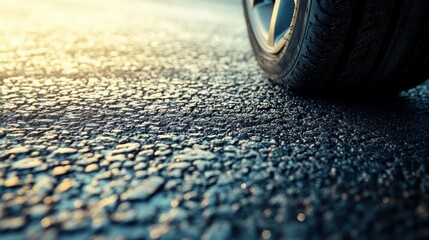 Sunny day in a city, headlights of approaching cars, the view from the road level from the wheel of the car. Image in the orange-purple toning