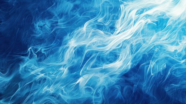 Abstract background of wind texture on blue