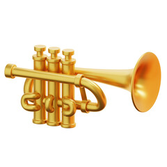 TRUMPET 3D ICON ILLUATRATION © Nur