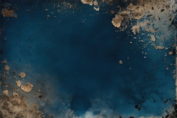 Grimy Dark Blue Photocopy Texture Background with Weathered Detail and Dirt Residue