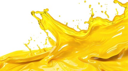 Yellow Liquid Splash