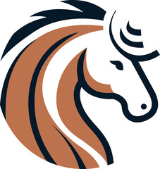 Creative Horse Elegant Logo © Doodlerco
