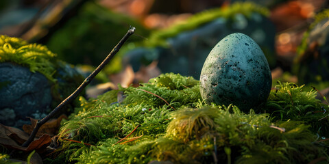 Vibrant Easter Eggs Adorned with Intricate
