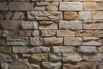 Obraz premium Natural Rustic Stone Wall Texture Highlighting Timeless Elegance and Unique Imperfections