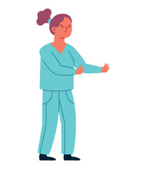 physiotherapist female doctor standing