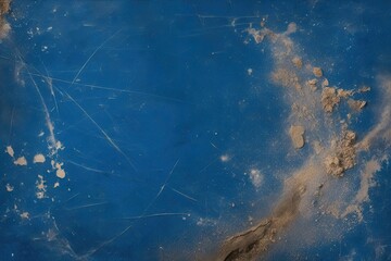 Fototapeta premium Textured Grunge Blue Background with Dirt Dust and Scratch Details