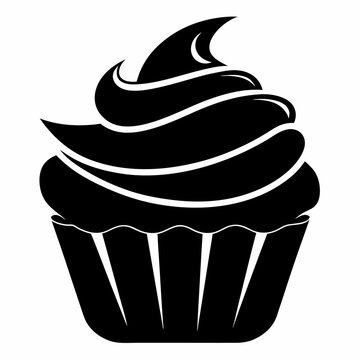 recommend clip art: cupcake icon, cupcake vector silhouette