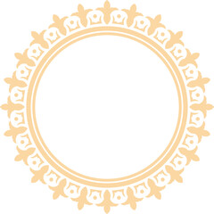 Decorative Circle Frame Elegant Element