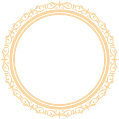 Decorative Circle Frame Elegant Element