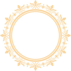 Decorative Circle Frame Elegant Element