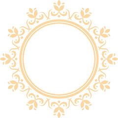Decorative Circle Frame Elegant Element