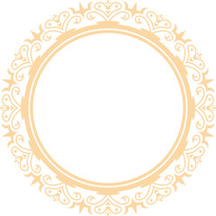 Decorative Circle Frame Elegant Element