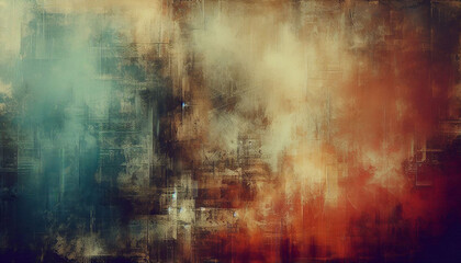 Fototapeta premium Colorful Abstract Texture on Canvas Oil Painting