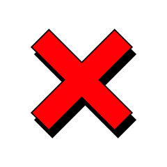 red cross mark
