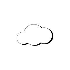 cloud icon on white