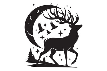 Deer Silhouette Vector