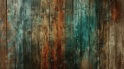 Panoramic Old grunge textured wooden background.