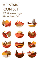 Kontainer logo vector icon set